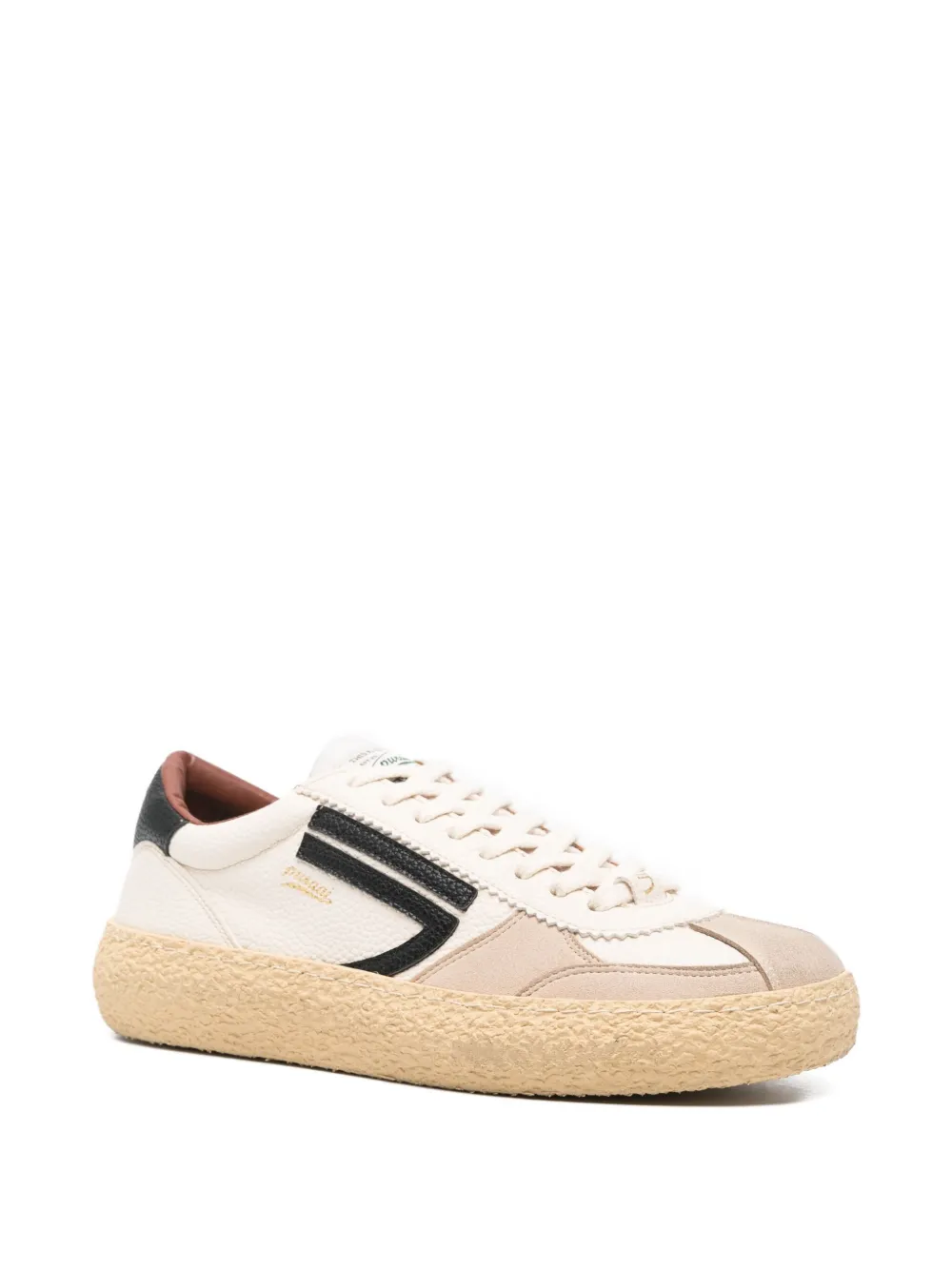 Puraai leather panelled sneakers | Low-Tops | Image 2
