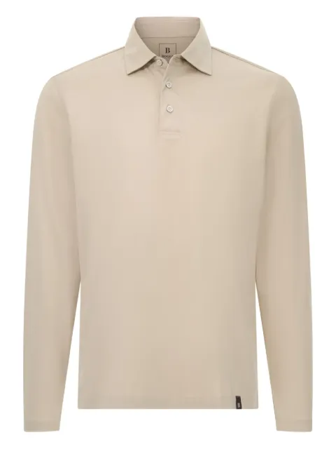 Boggi Milano long-sleeved button-fastening polo shirt