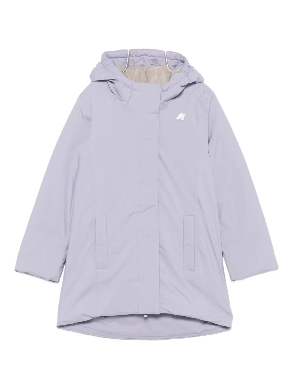 K-way Kids' Hooded Padded Coat In Purple