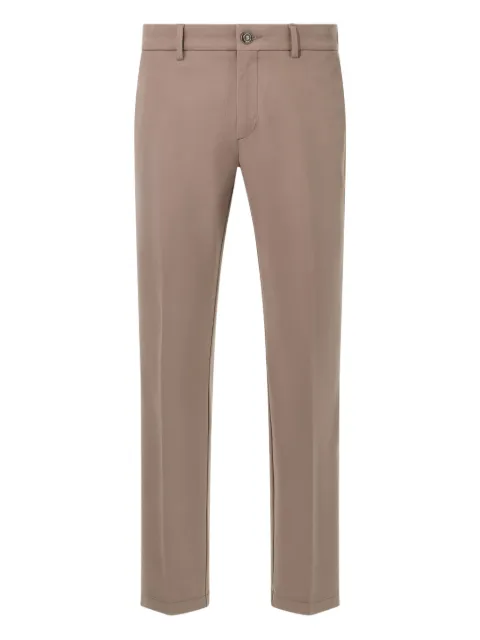 Boggi Milano cotton straight-leg trousers