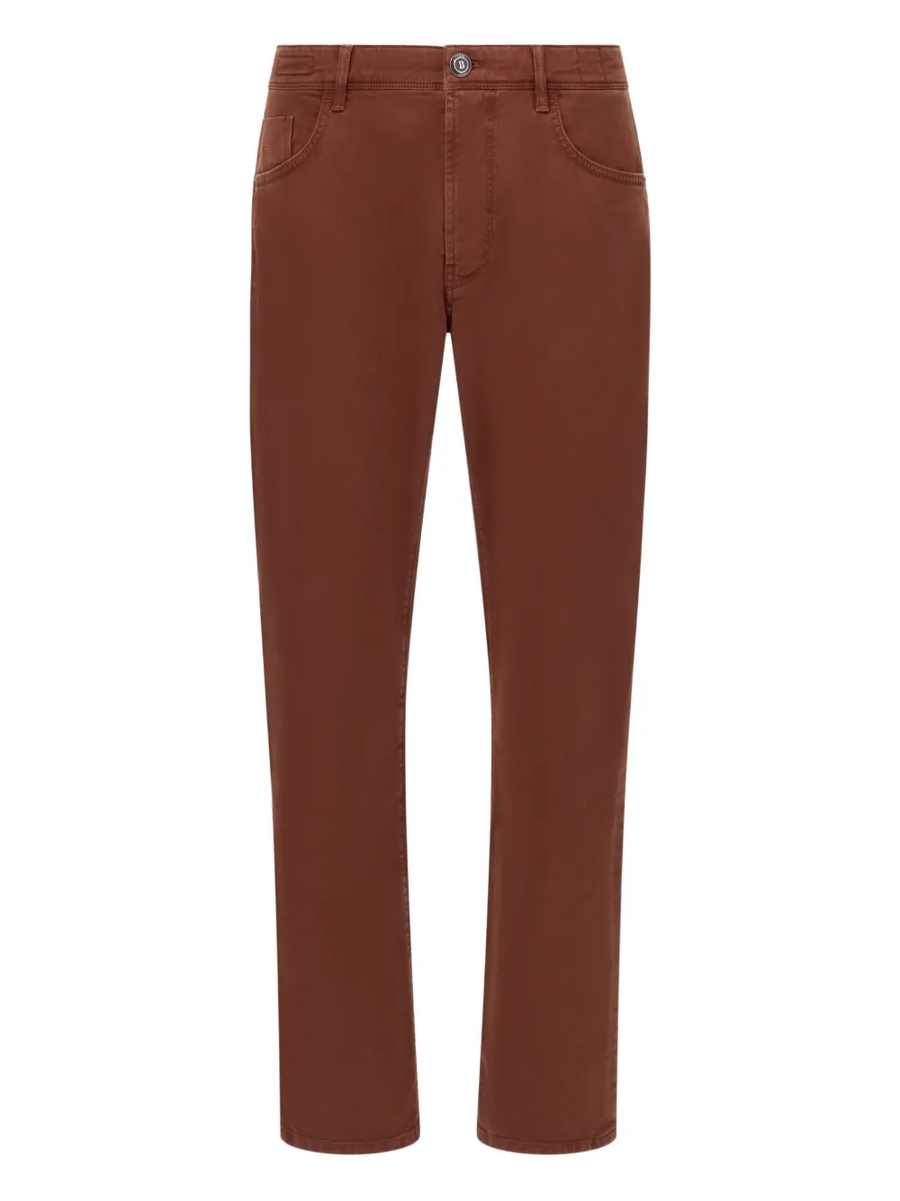 Boggi Milano buttoned slim-fit jeans | Brown | Image 1