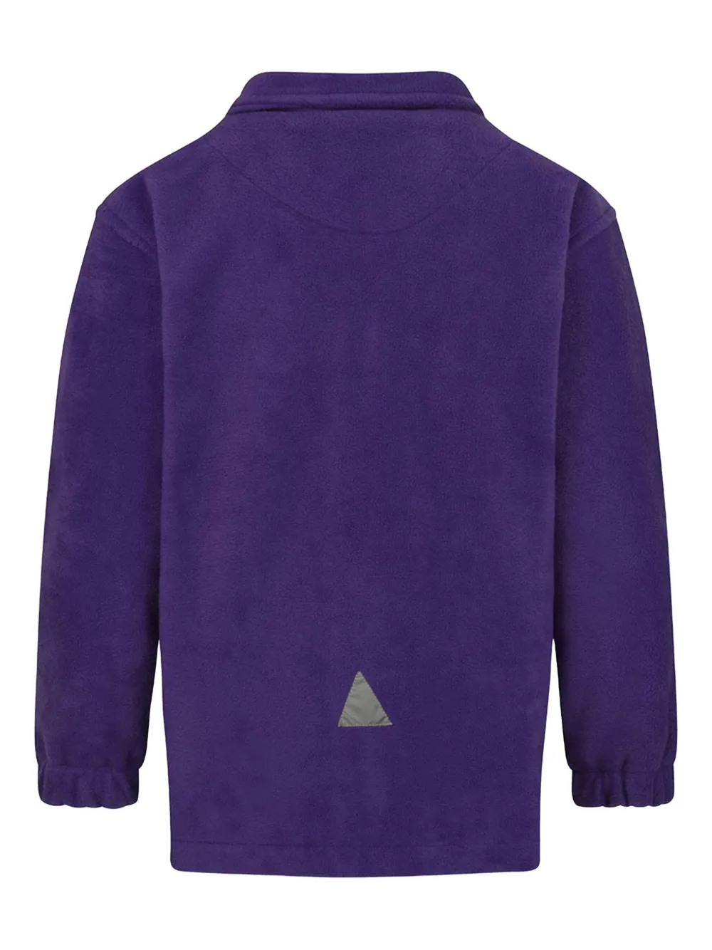 Zeco Schoolwear kids Fleece jack met triangel patch en rits Paars