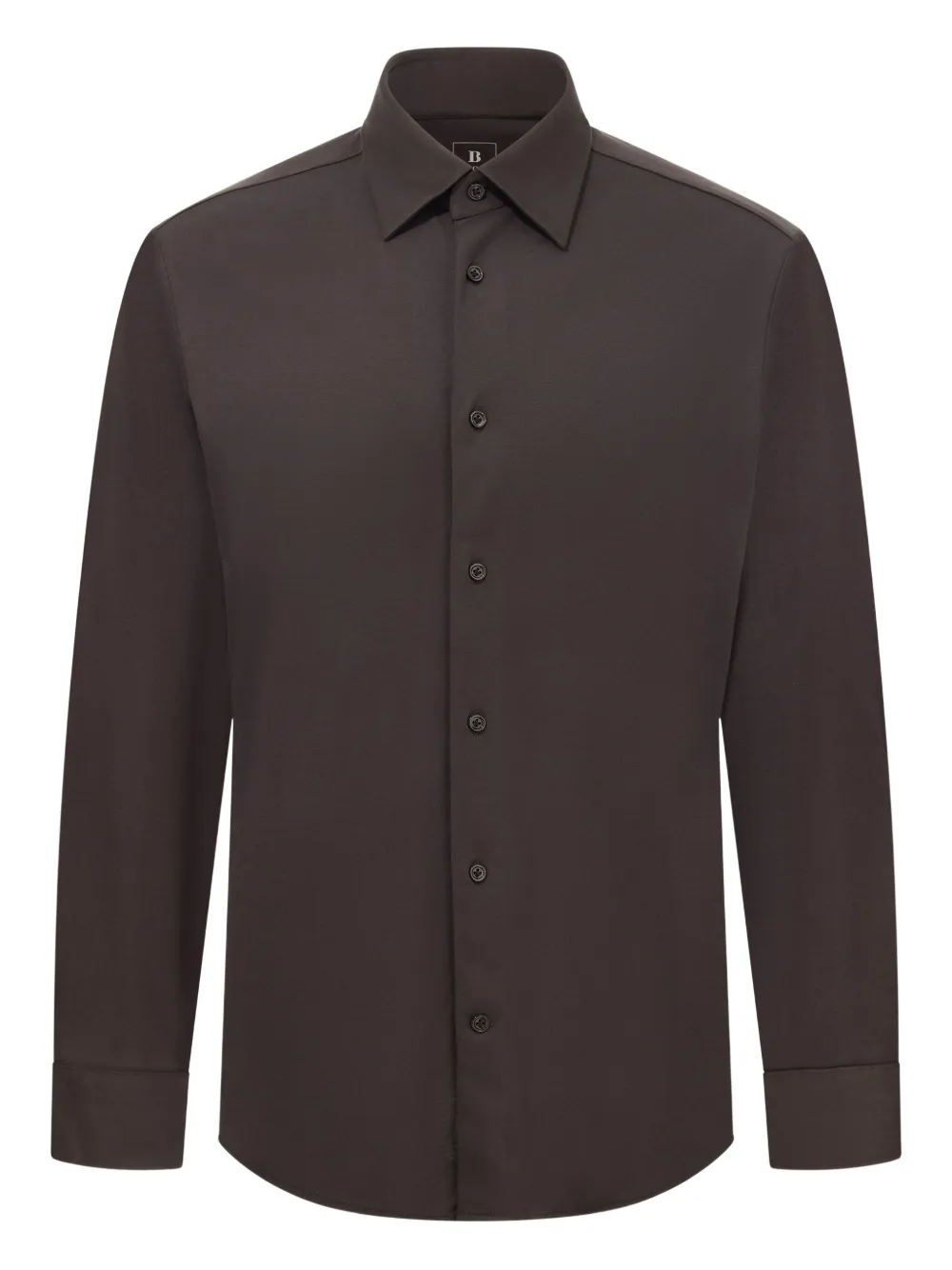 Boggi Milano Regular Fit Cotton And Silk Polo Shirt In Brown