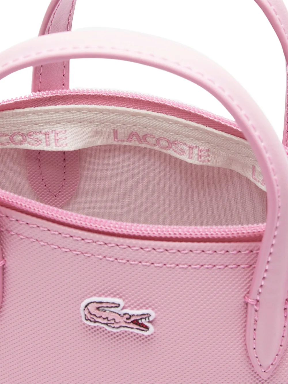 Lacoste Concept Logo-appliqué Crossbody Bag In Pink