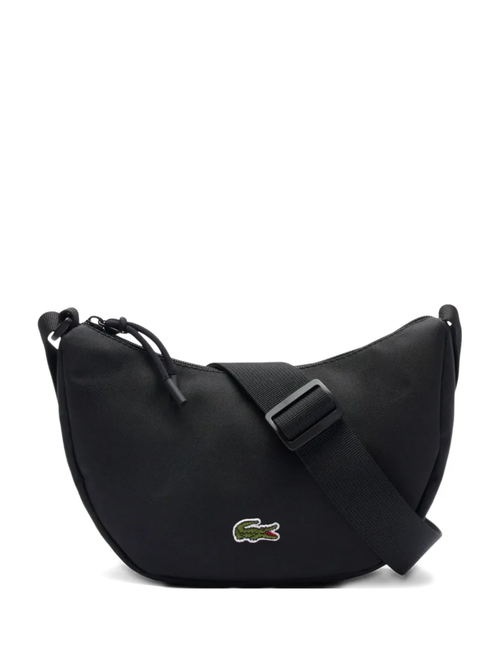Lacoste ロゴプレート ショルダーバッグ - 000 NOIR BLACK Lacoste ロゴプレート ショルダーバッグ - 000 NOIR BLACK