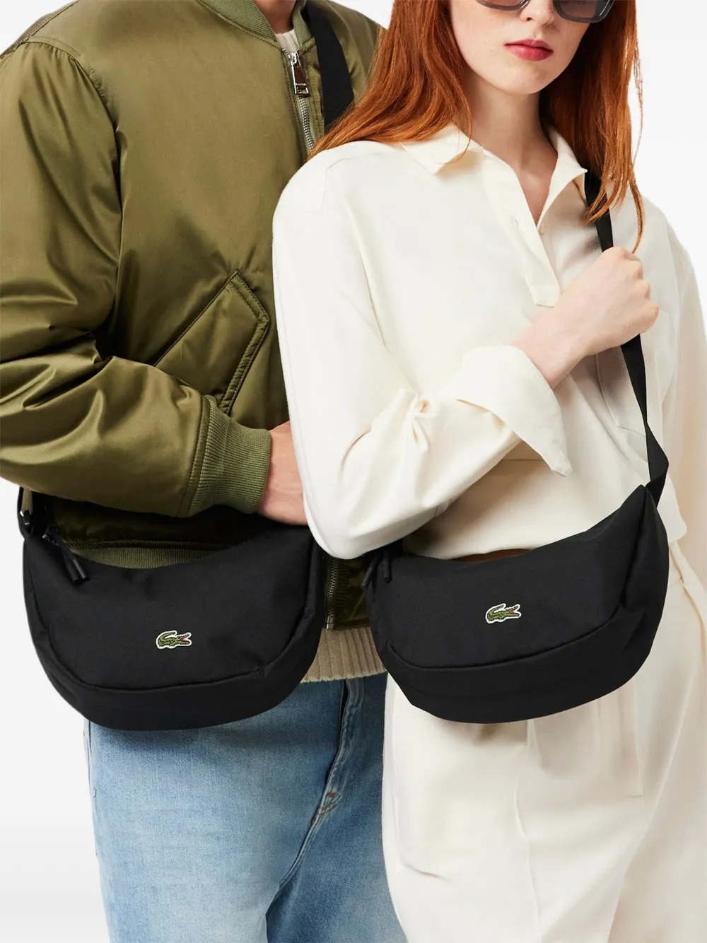 Lacoste bandolera con placa del logo | Image 2