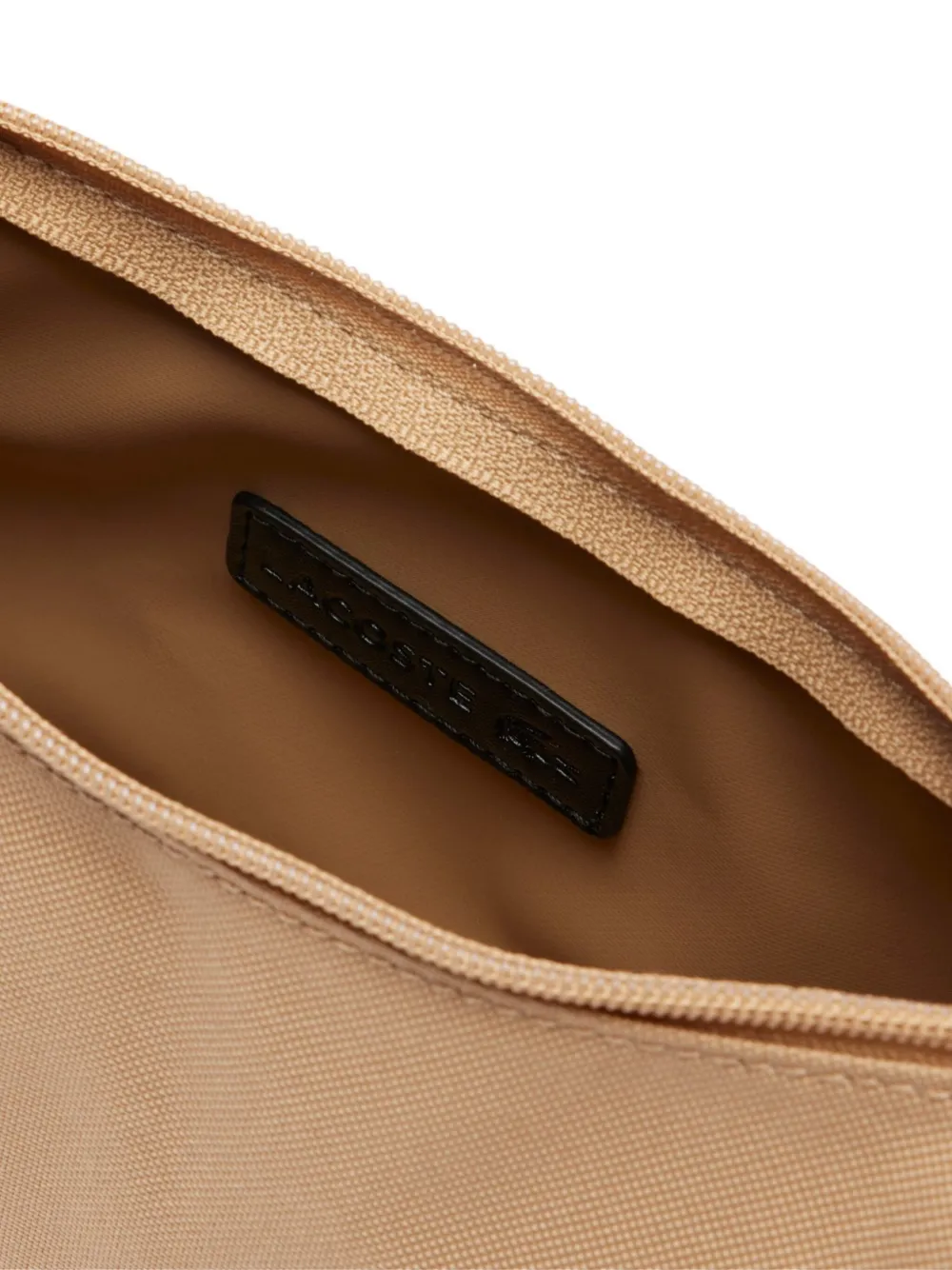 Lacoste Crescent-shaped Logo-detail Cross Body Bag In Neutral