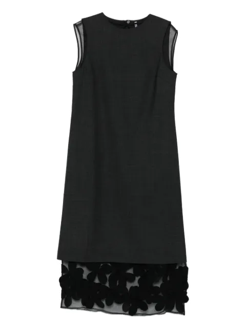 Liviana Conti sleeveless floral-panel dress
