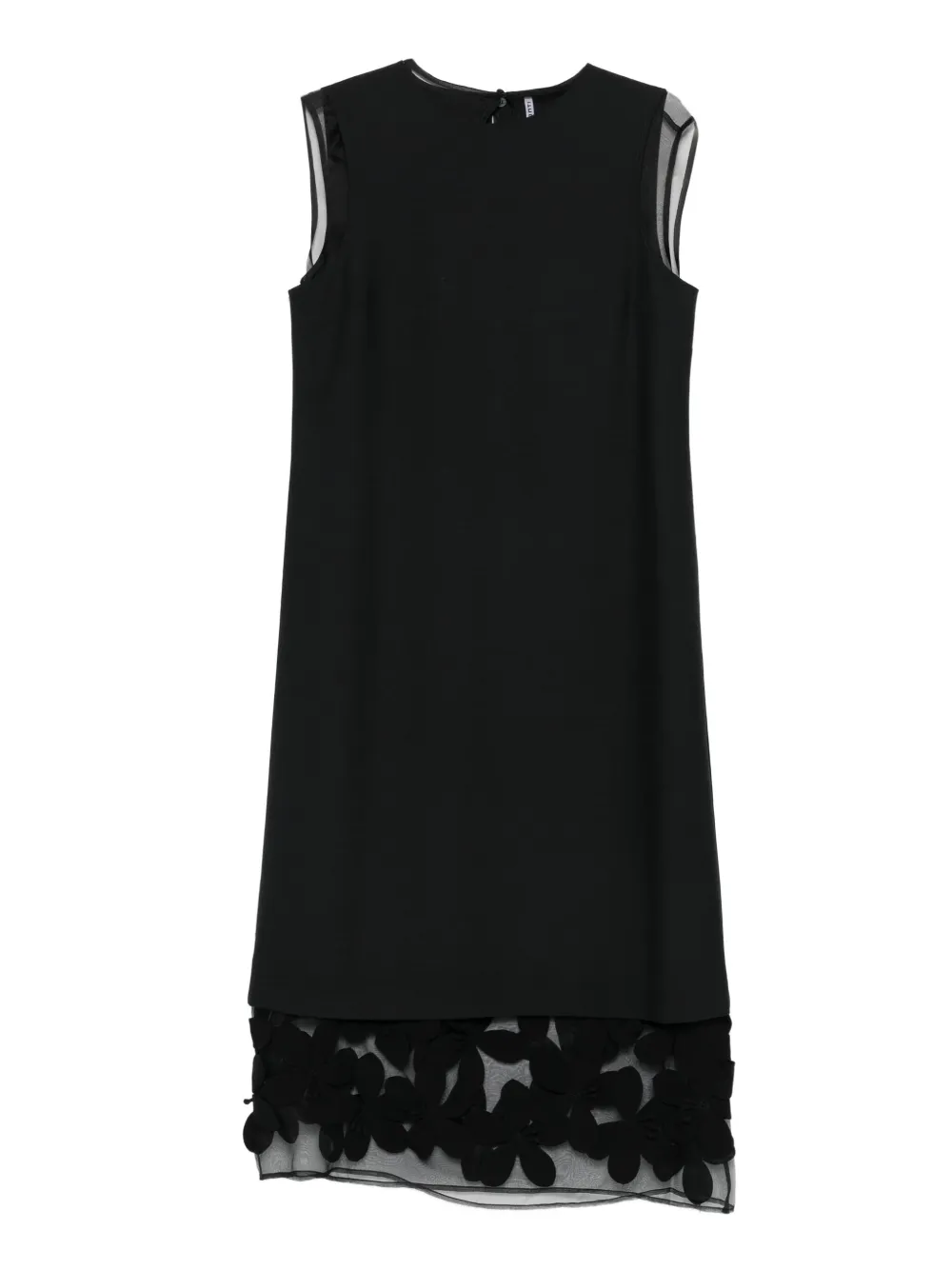 Liviana Conti sleeveless floral-applique dress | Black | Image 1