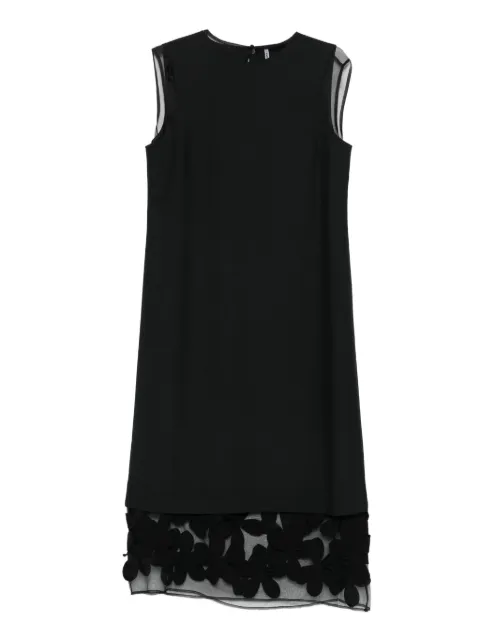 Liviana Conti sleeveless floral-applique dress