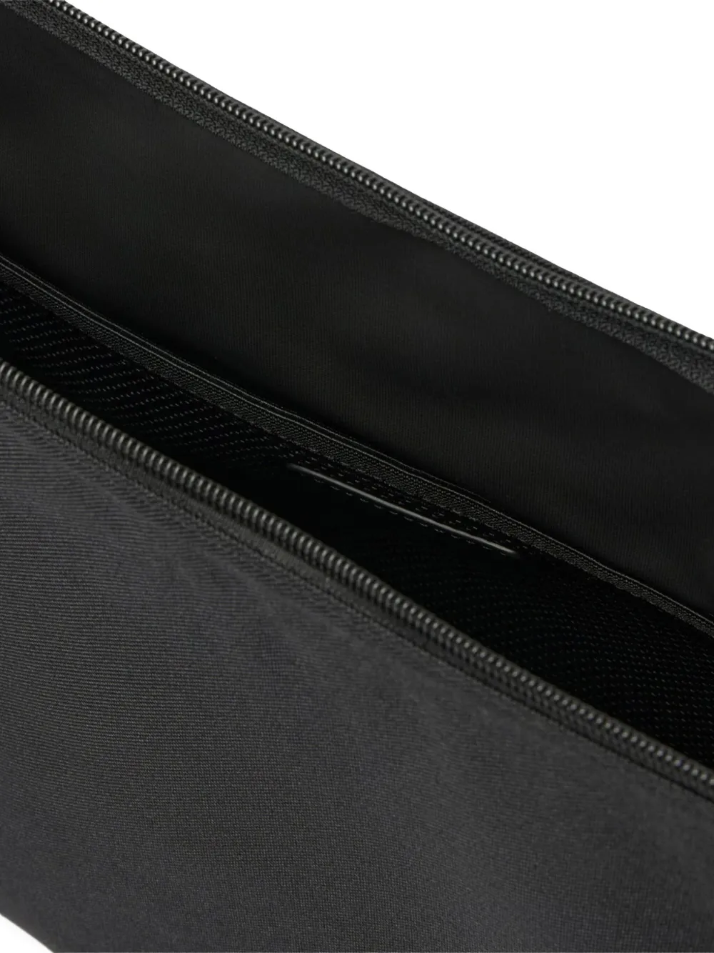 Lacoste Crescent-shaped Zip-top Cross Body Bag In Black