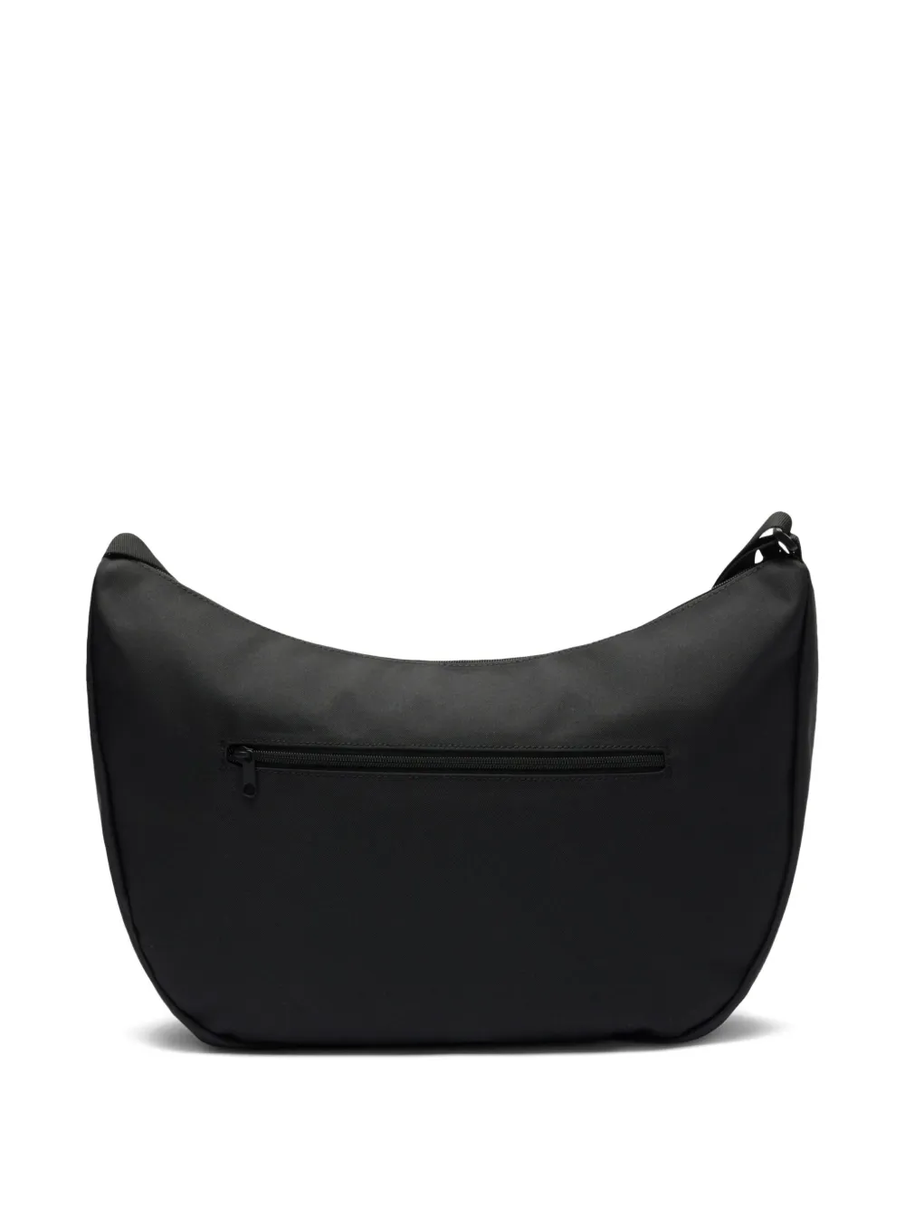 Lacoste Crescent-shaped Zip-top Cross Body Bag In Black