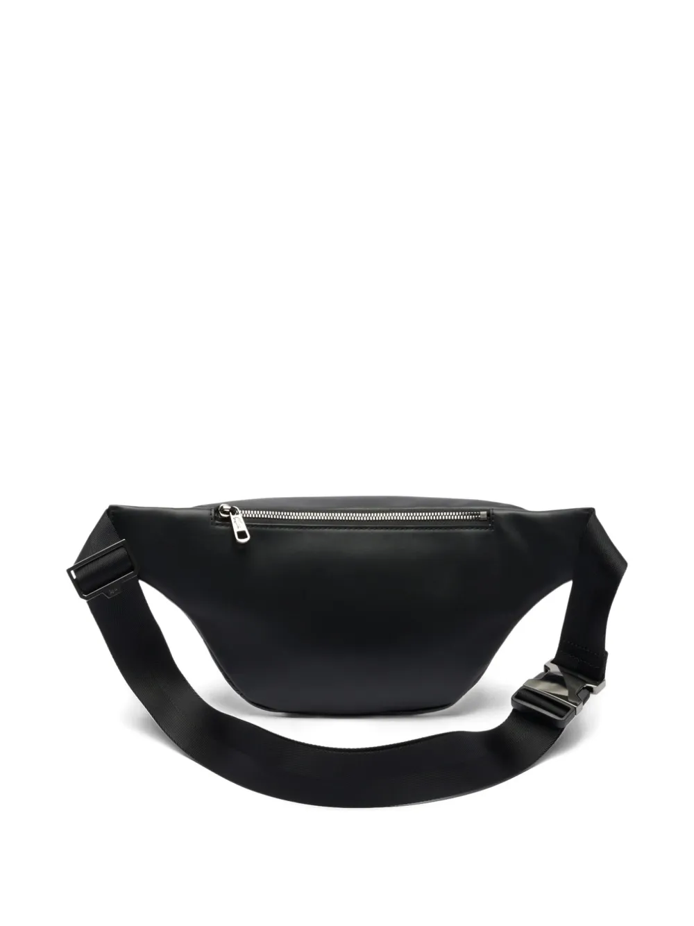 Lacoste geometric-embossed belt bag - Zwart