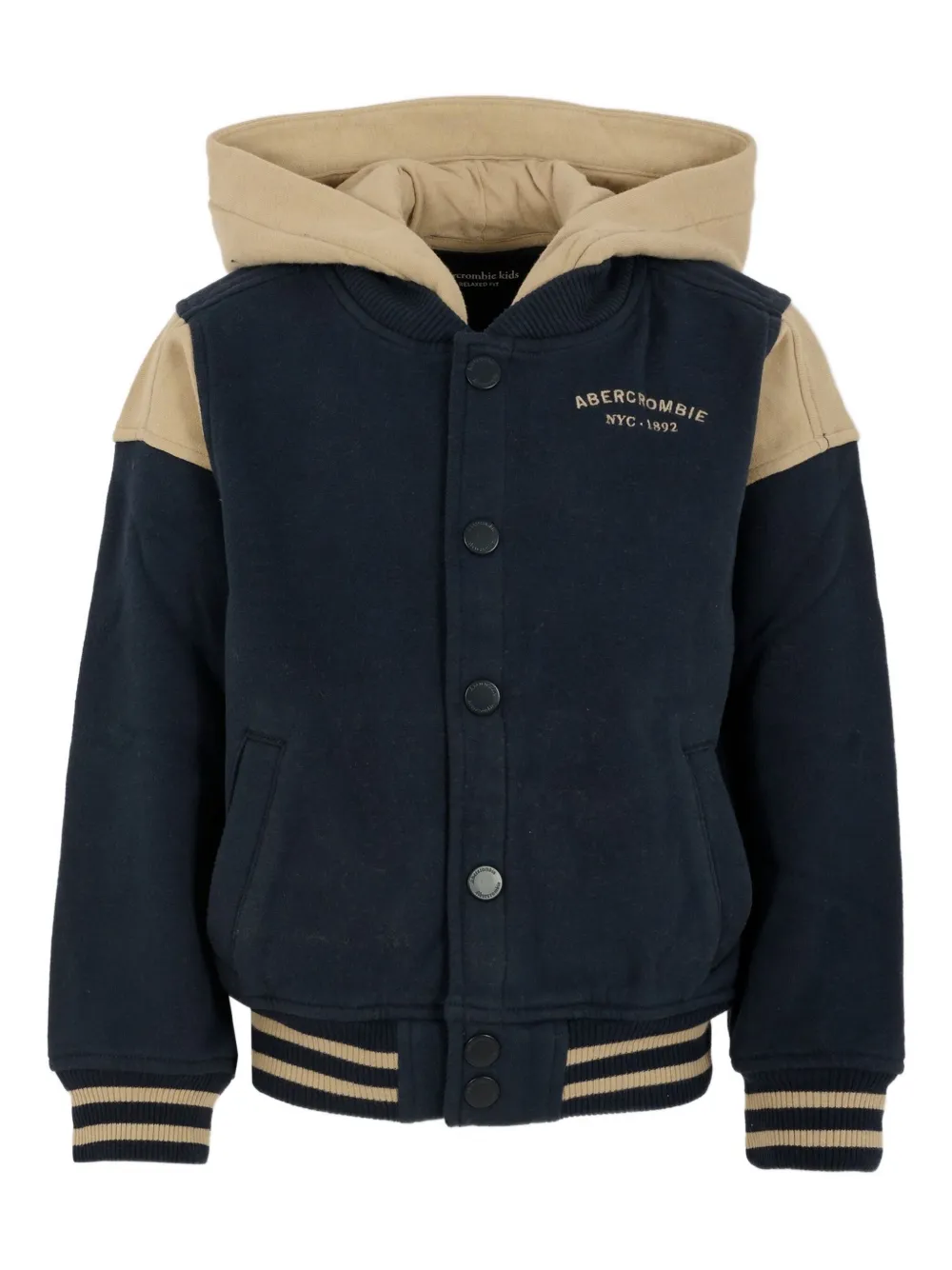 ABERCROMBIE FITCH KIDS two-tone fleece bomber jacket | Blue | Image 1