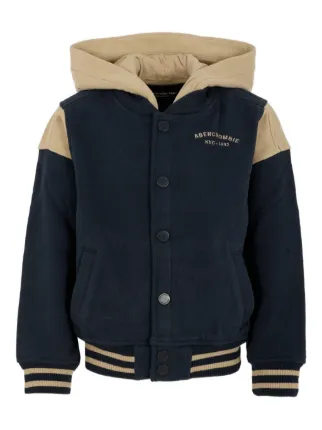 ABERCROMBIE FITCH KIDS Jaqueta Bomber Bicolor | Azul | FARFETCH BR