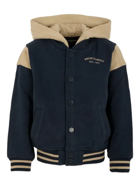 ABERCROMBIE FITCH KIDS two-tone fleece bomber jacket