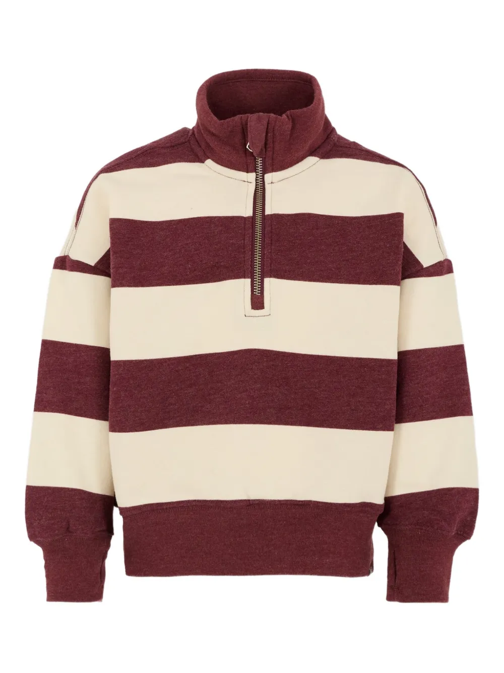 Abercrombie Fitch Striped Sweatshirt In Neutral