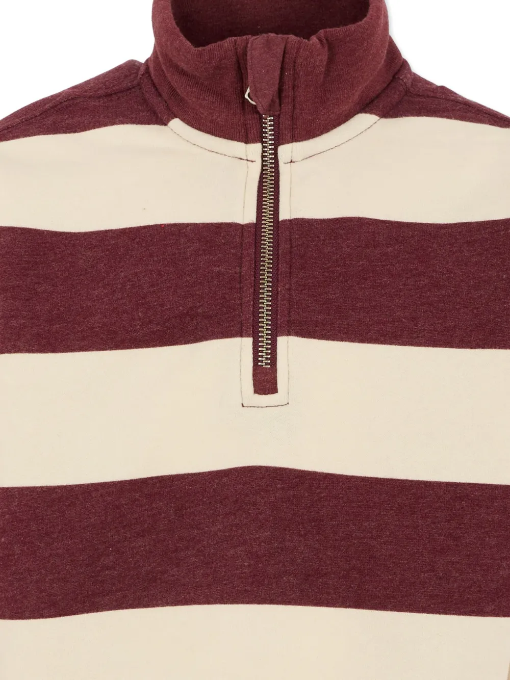 Abercrombie Fitch Striped Sweatshirt In Neutral