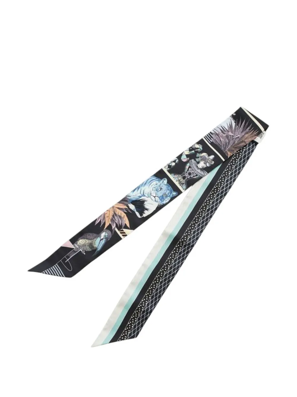 Hermès Pre-Owned 2020-2025 Grand Theatre Nouveau Silk Twilly Scarf scarves | Image 2