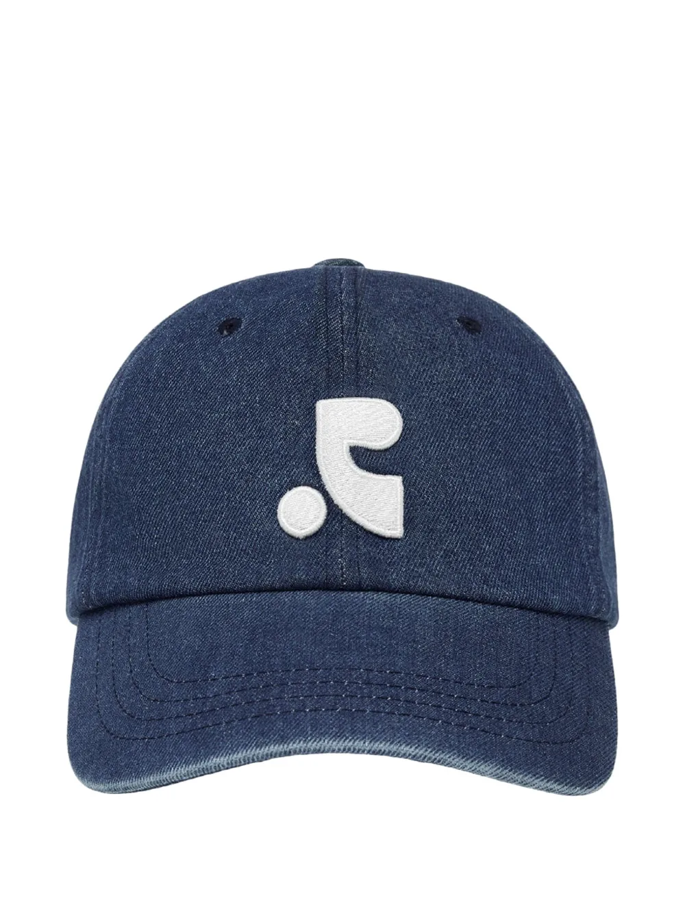 Rest&recreation Embroidered-logo Denim Cap In Blue