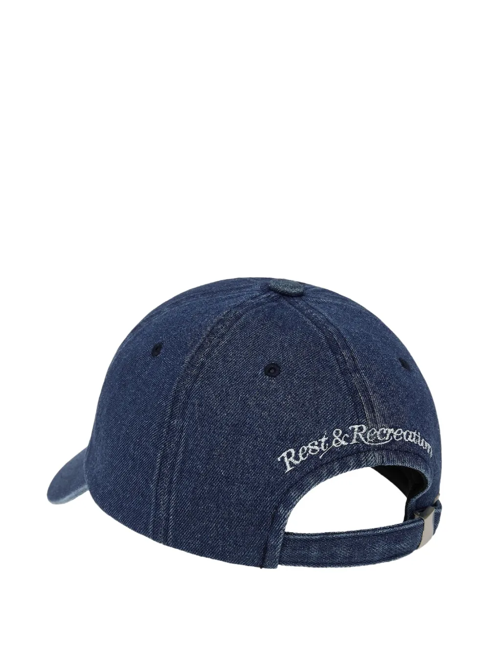 Rest&Recreation embroidered-logo denim cap - Blauw