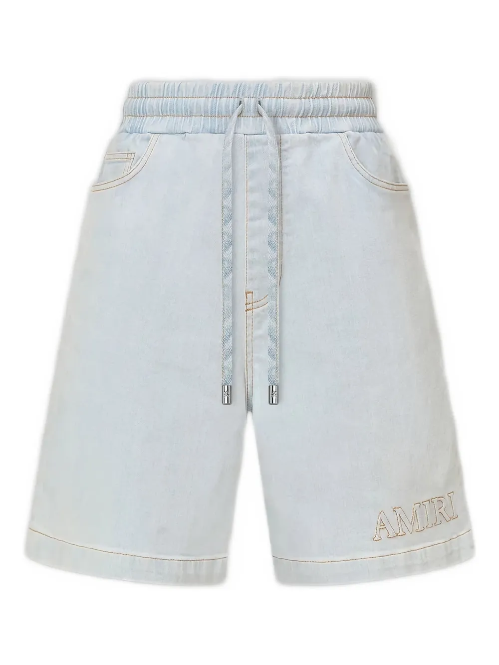 AMIRI logo-patch denim shorts | Blue | Image 1