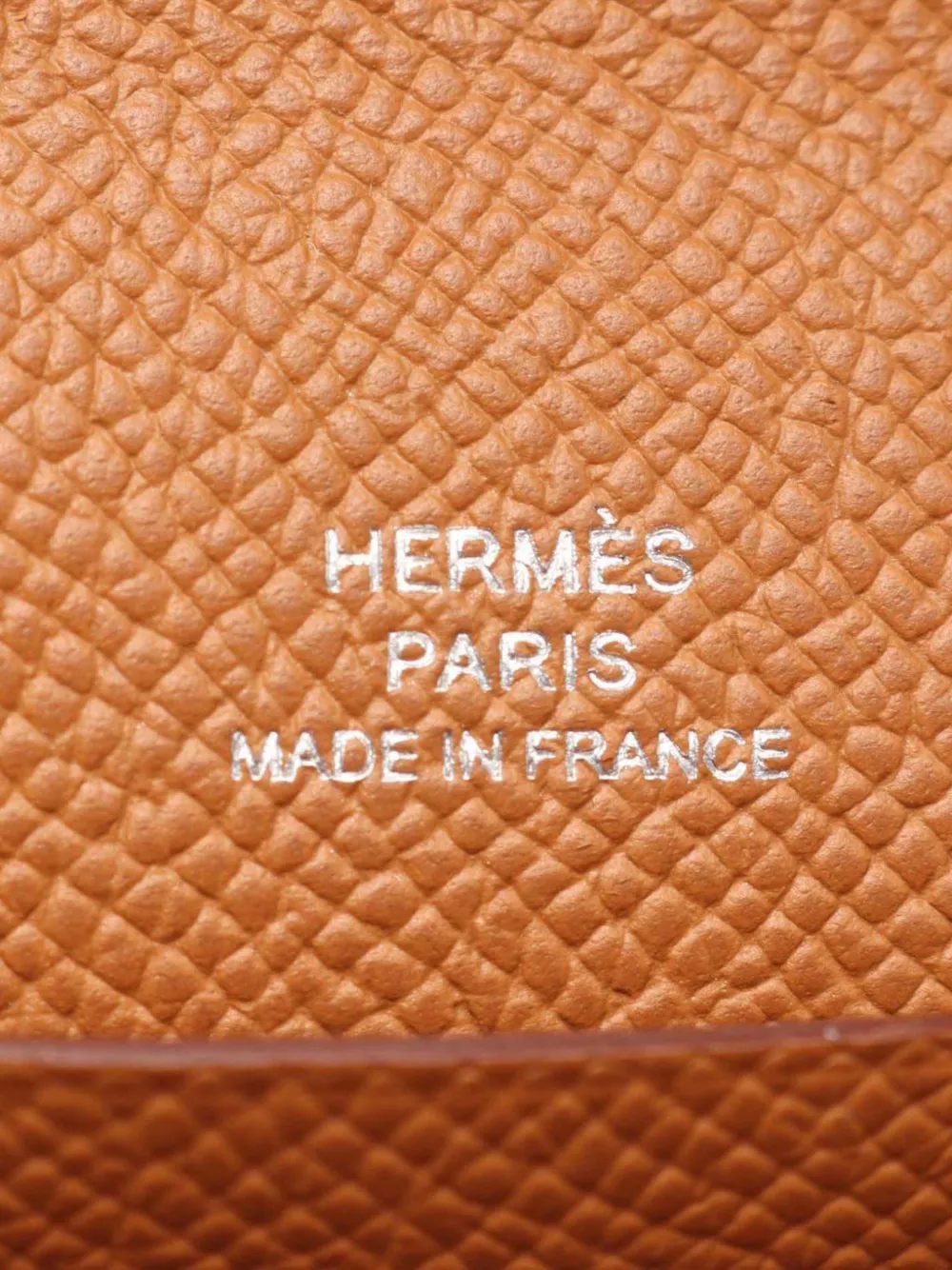 Pre-owned Hermes 2023 Epsom Chaine D Ancre To Go Wallet Crossbody Bag In Brown