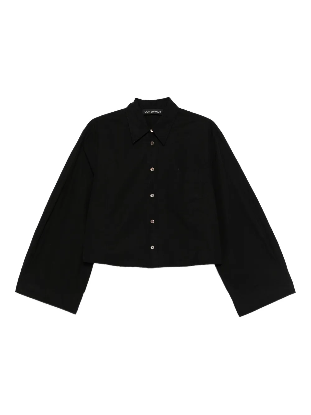OUR LEGACY wide-sleeve cotton shirt - Black