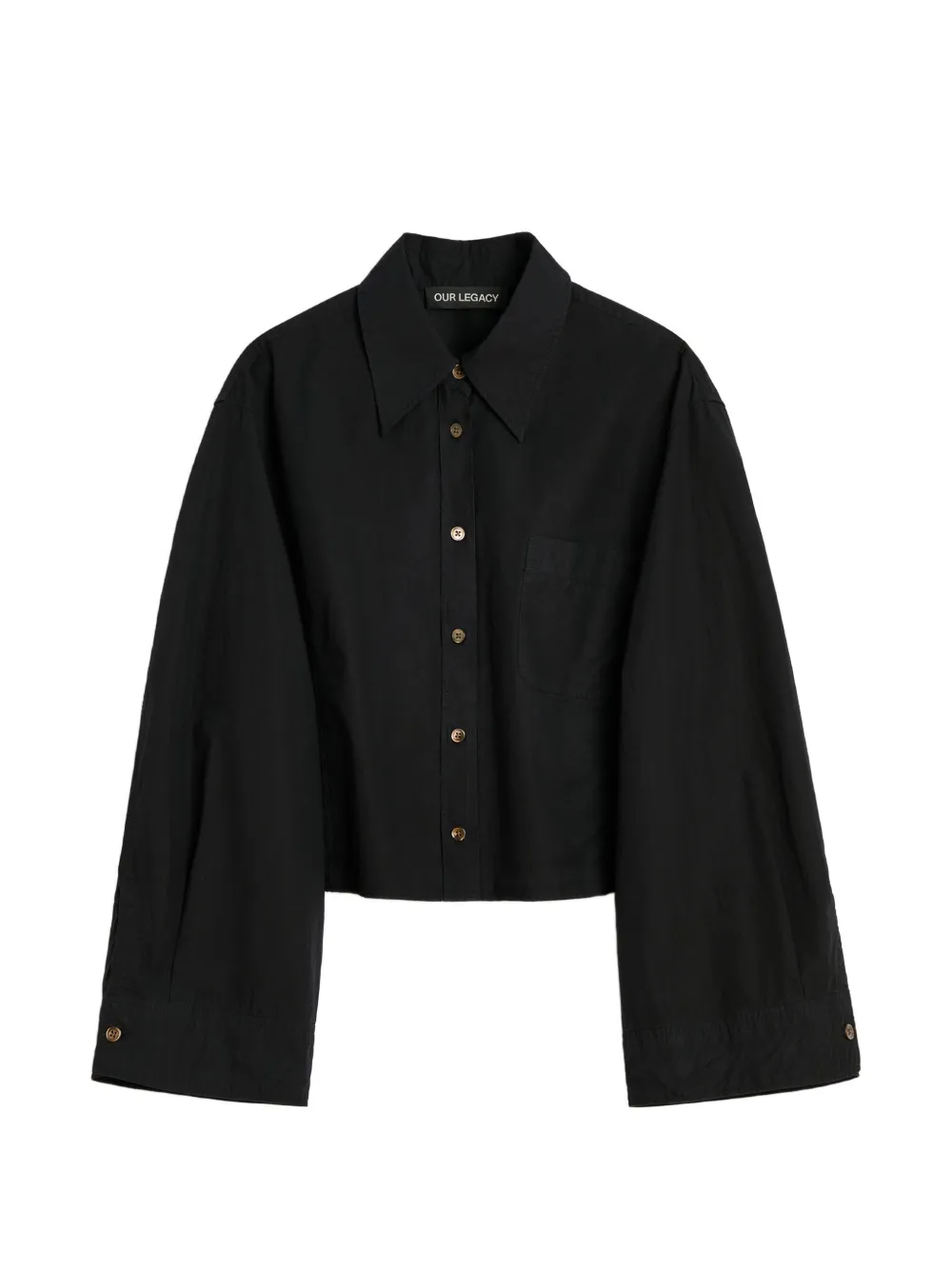 OUR LEGACY Blouse met wijde mouwen Zwart