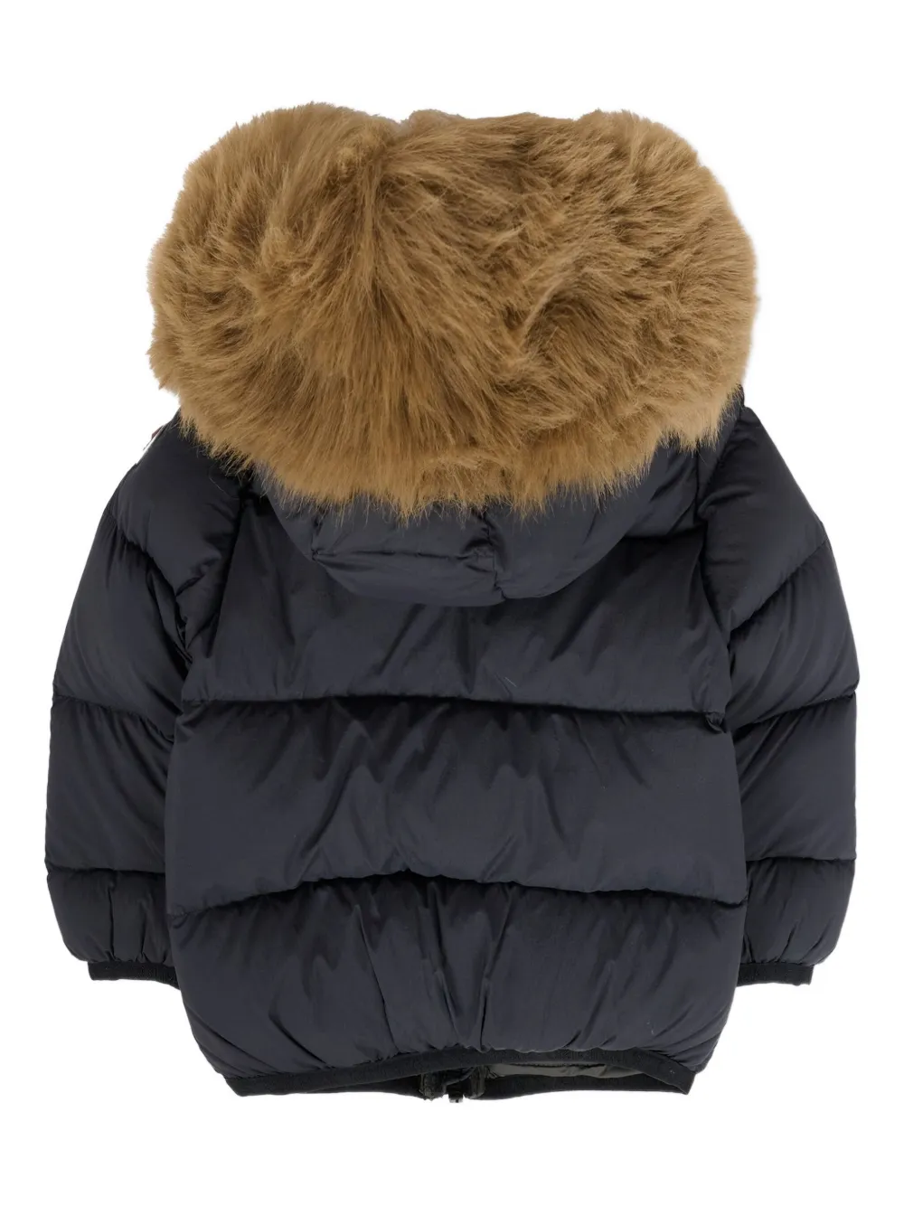 Colmar Quilted Faux-fur Hooded Jacket In Black