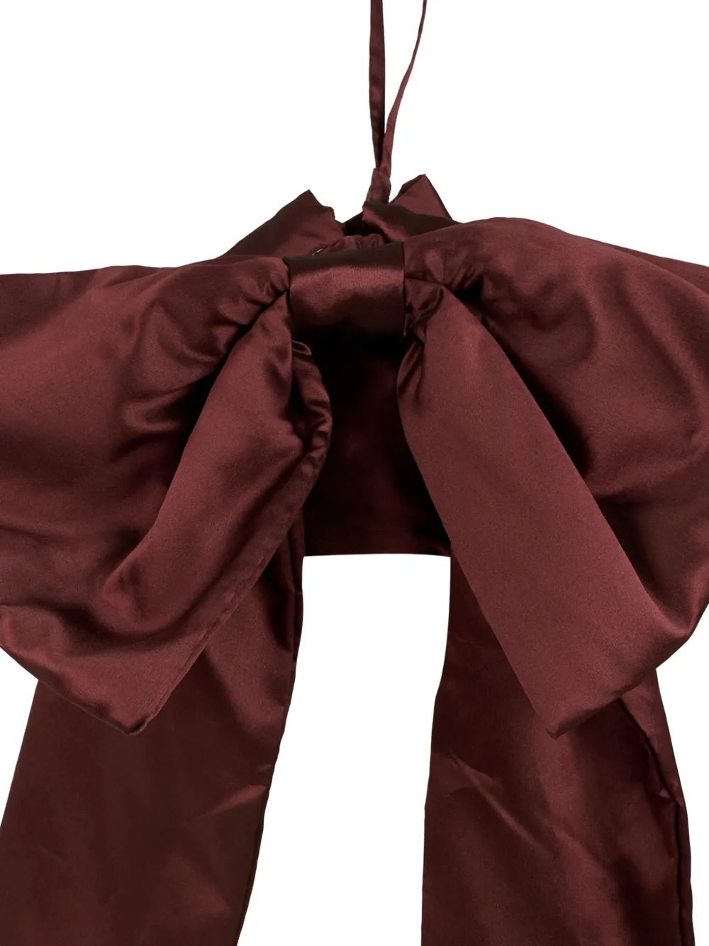 Douuod Bow-detail Drawstring Clutch Bag In Red