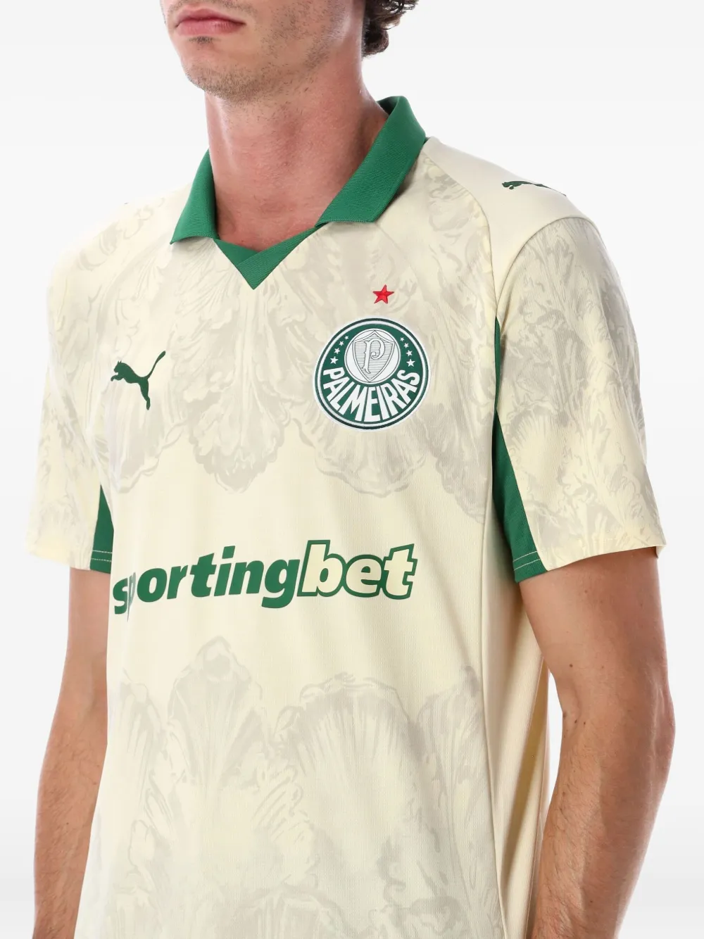Puma X Kidsuper Studios Se Palmeiras Jersey Replica T-shirt In Neutral