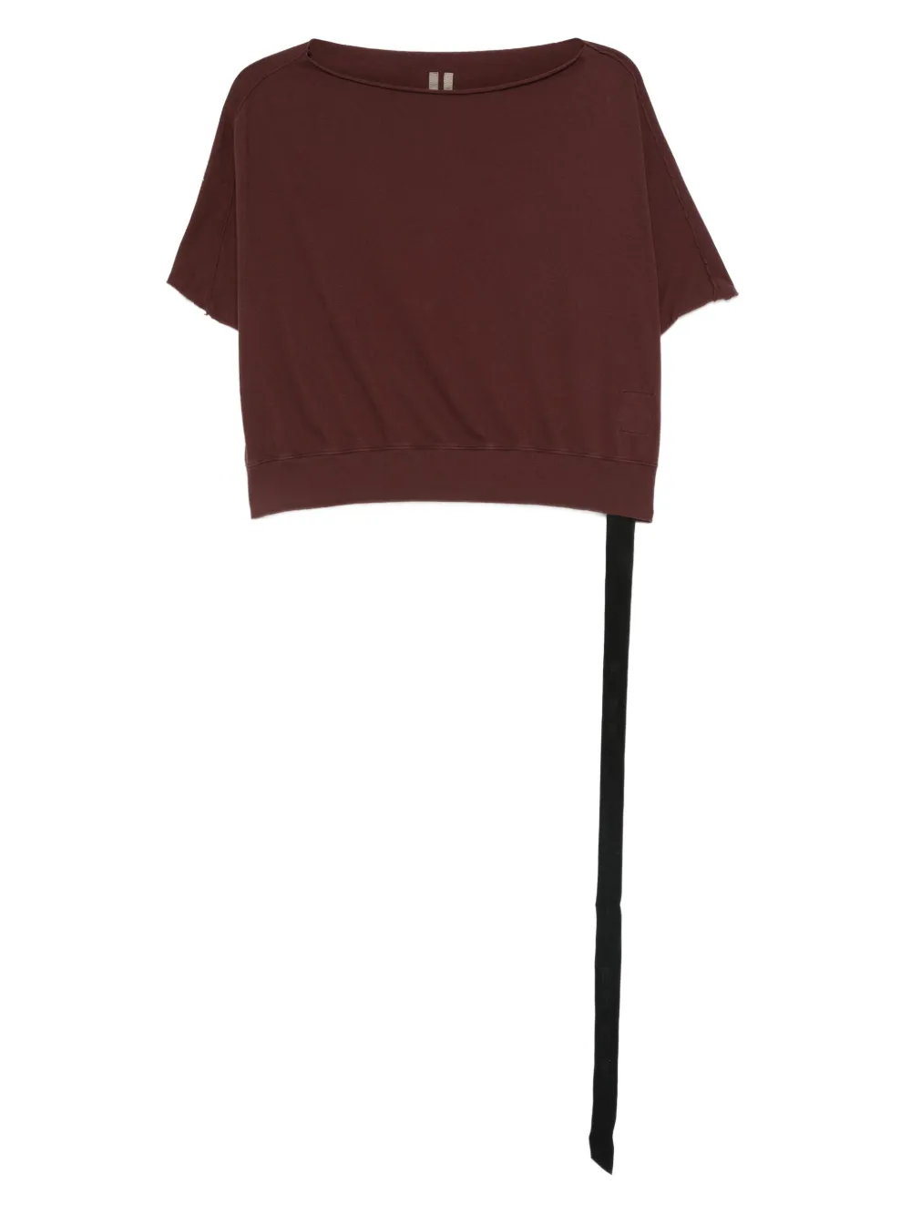 Rick Owens DRKSHDW organic cotton cropped top | Red | Image 1