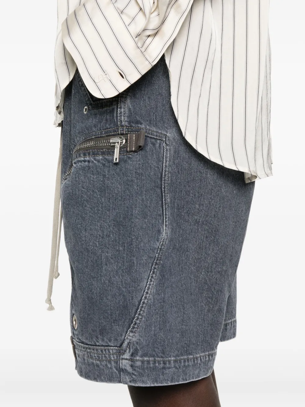 Rick Owens DRKSHDW Shorts met zak met ritssluiting Grijs