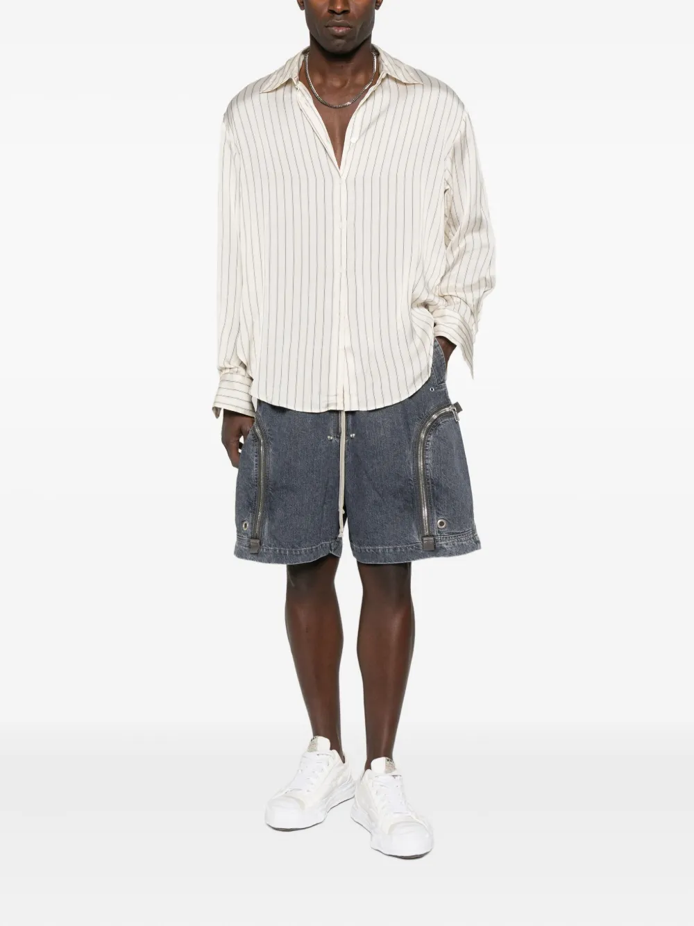 Rick Owens DRKSHDW Shorts met zak met ritssluiting - Grijs