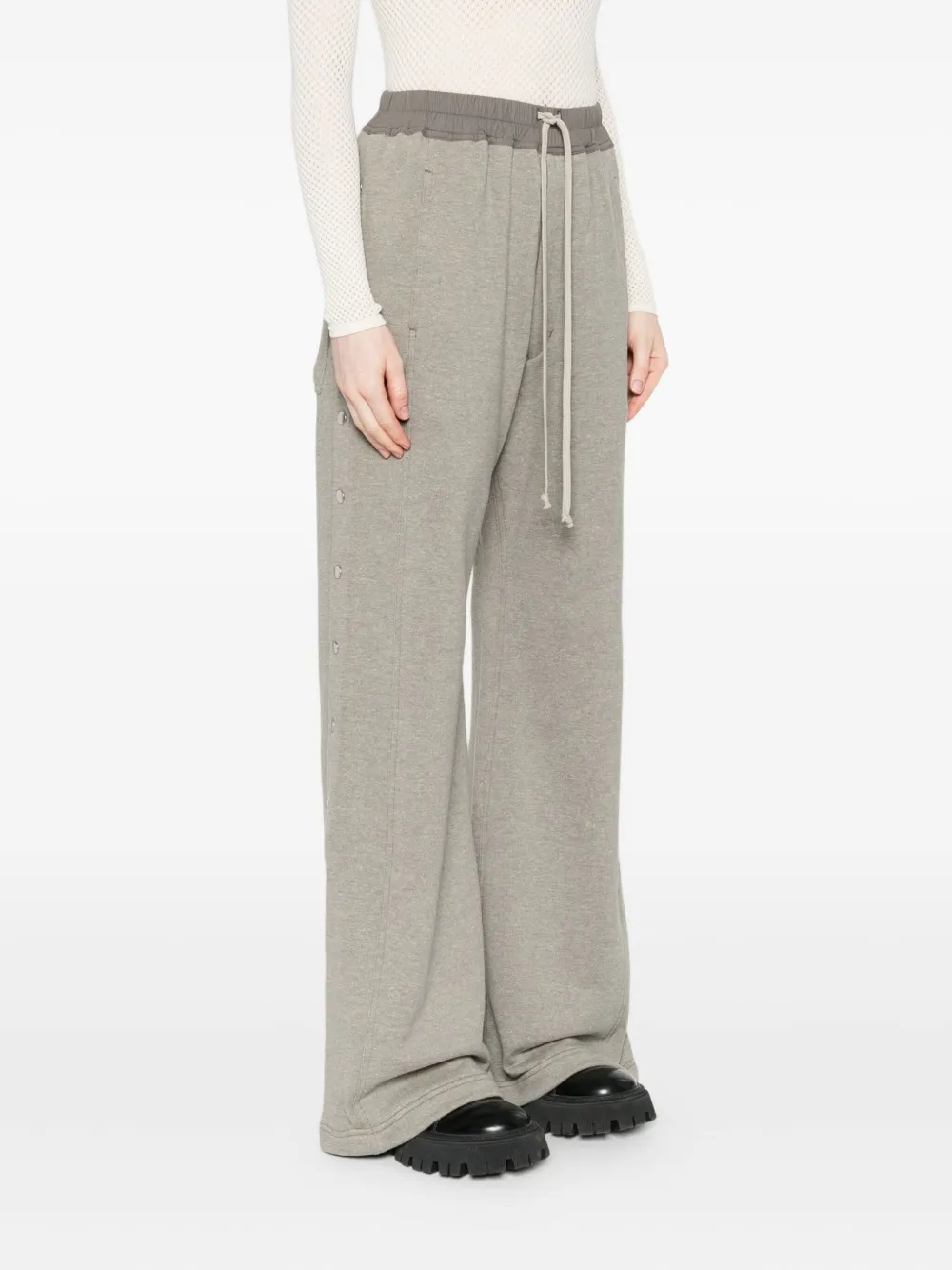 Rick Owens Drkshdw Drawstring Trousers In Brown