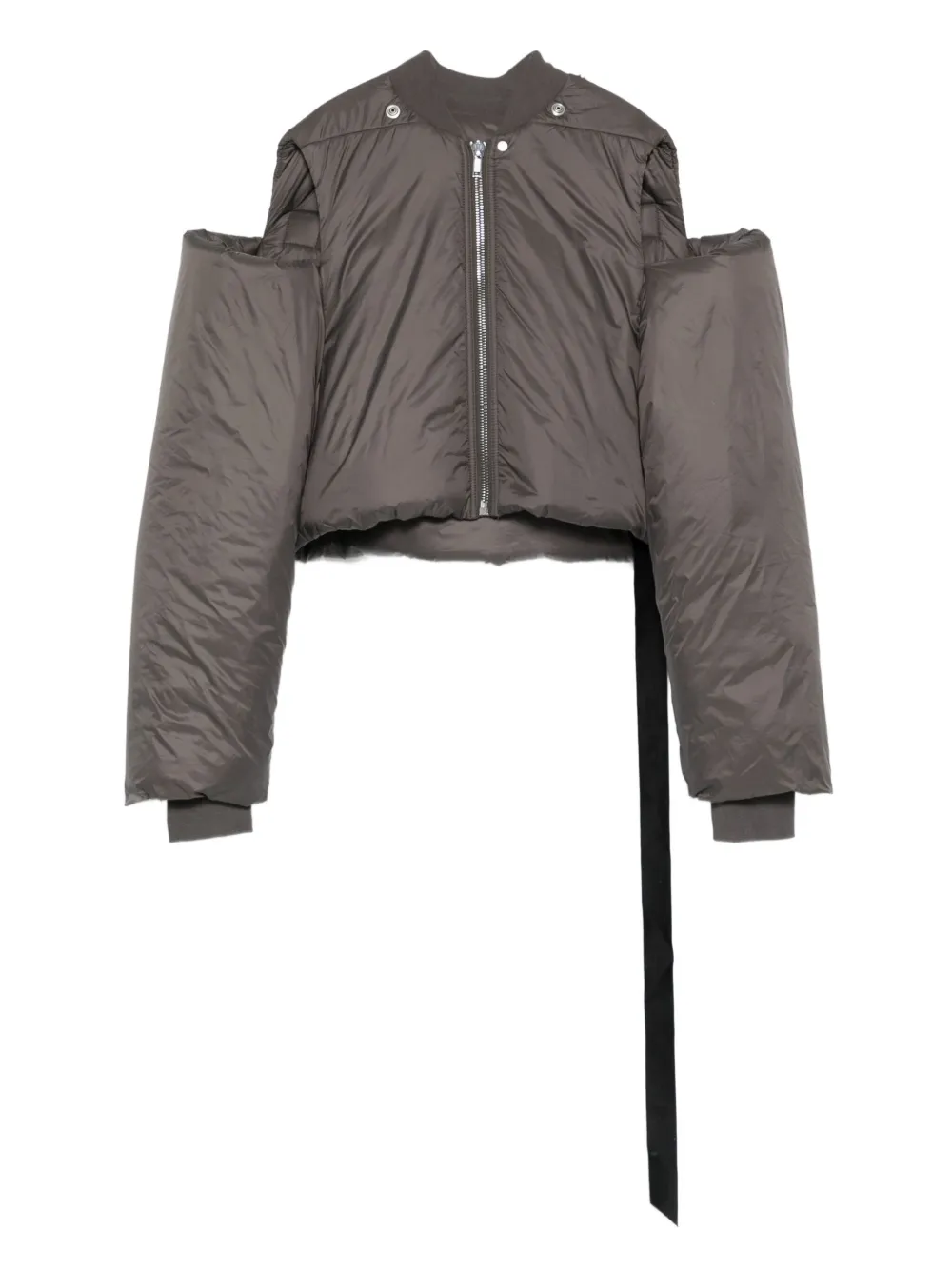 Rick Owens DRKSHDW zip-front cropped jacket | Silver | Image 1