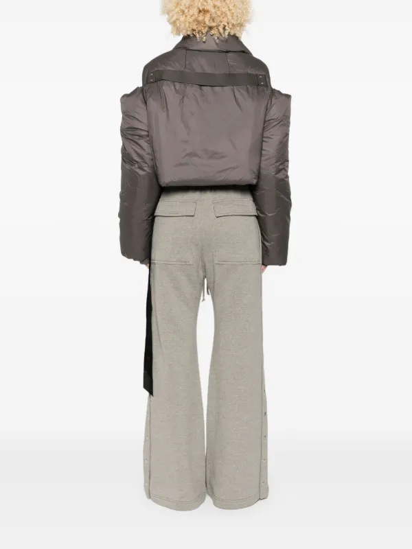 Rick Owens DRKSHDW ジップアップ クロップドジャケット | シルバー