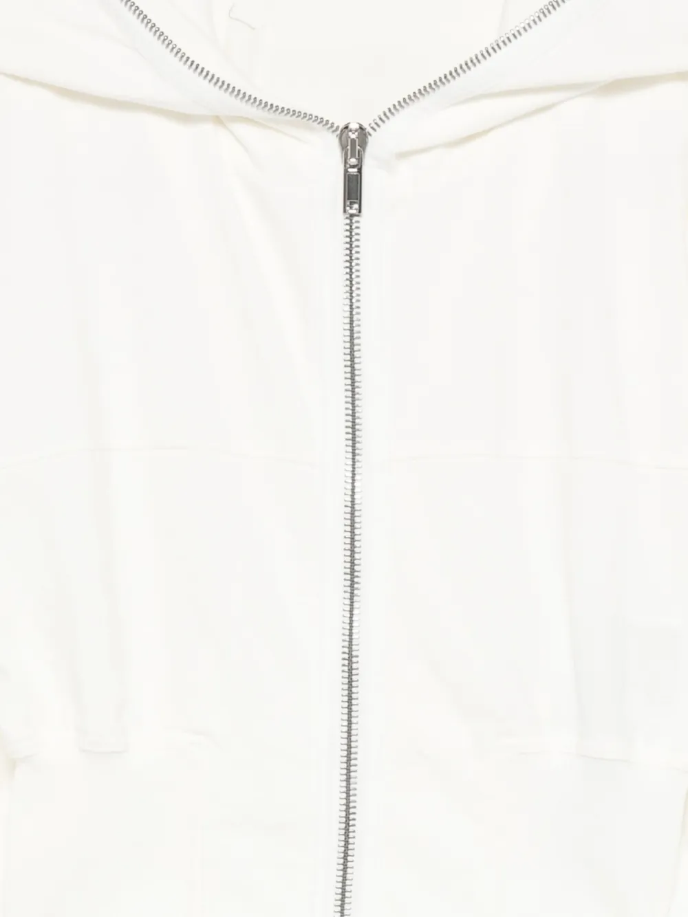 Rick Owens Drkshdw Hooded Zip-up Top In Neutral