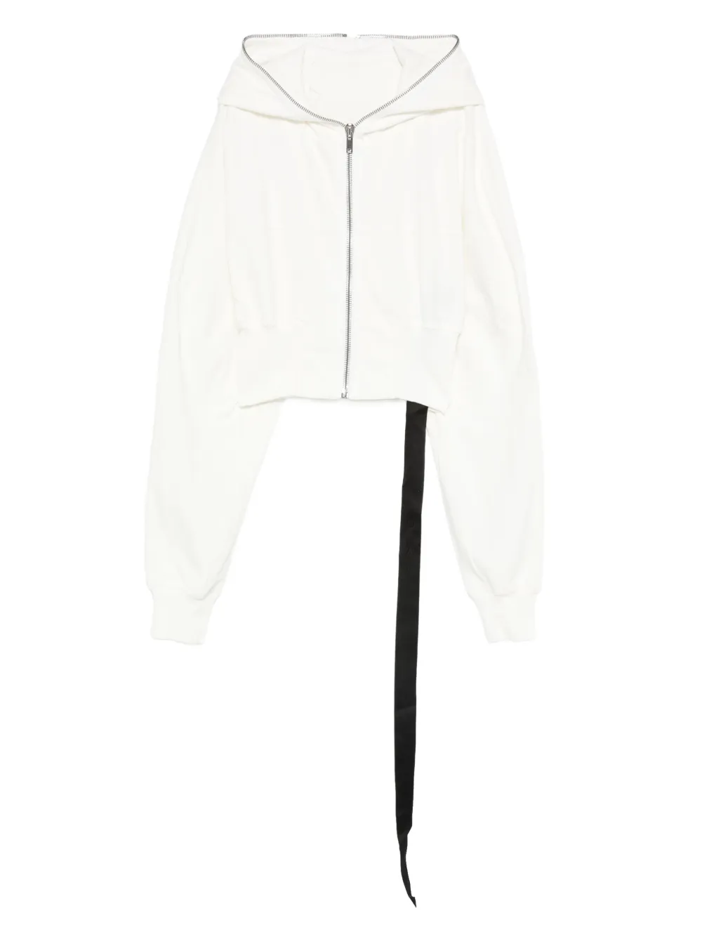 Rick Owens Drkshdw Hooded Zip-up Top In Neutral