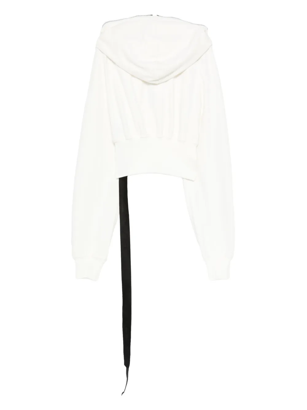 Rick Owens DRKSHDW hooded zip-up top - Beige