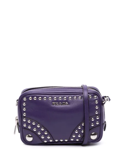 Prada Pre-Owned 2000-2025 Mini Leather Studded Camera Bag crossbody bag