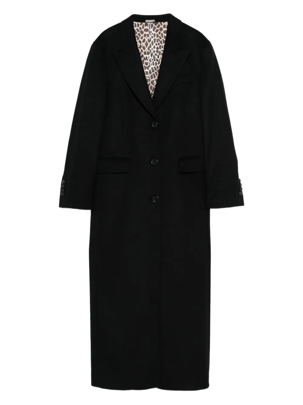 Eraldo Leopard-print Lined Coat In Black