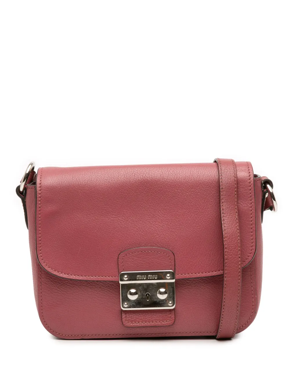 Miu Miu Pre-Owned 2010 Leather Madras crossbody bag | Red | Image 1