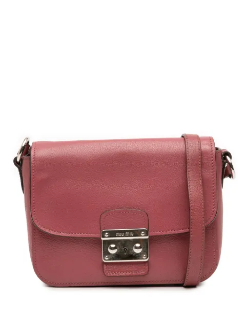 Miu Miu Pre-Owned 2010 Leather Madras crossbody bag