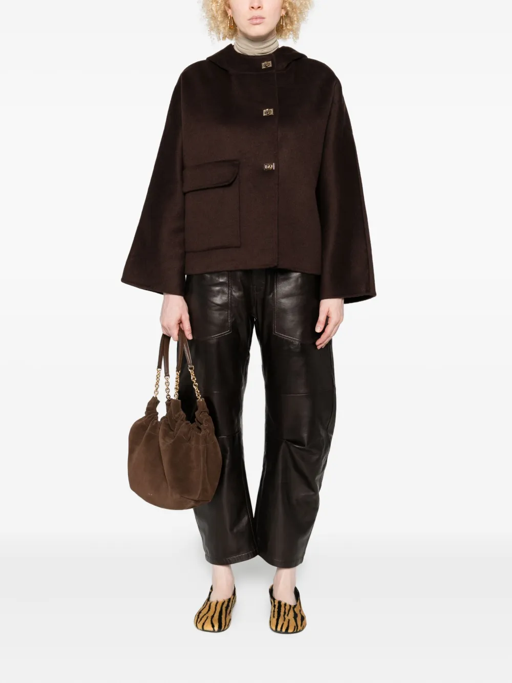 Ba&sh Hooded Patch-pocket Jacket In Multi