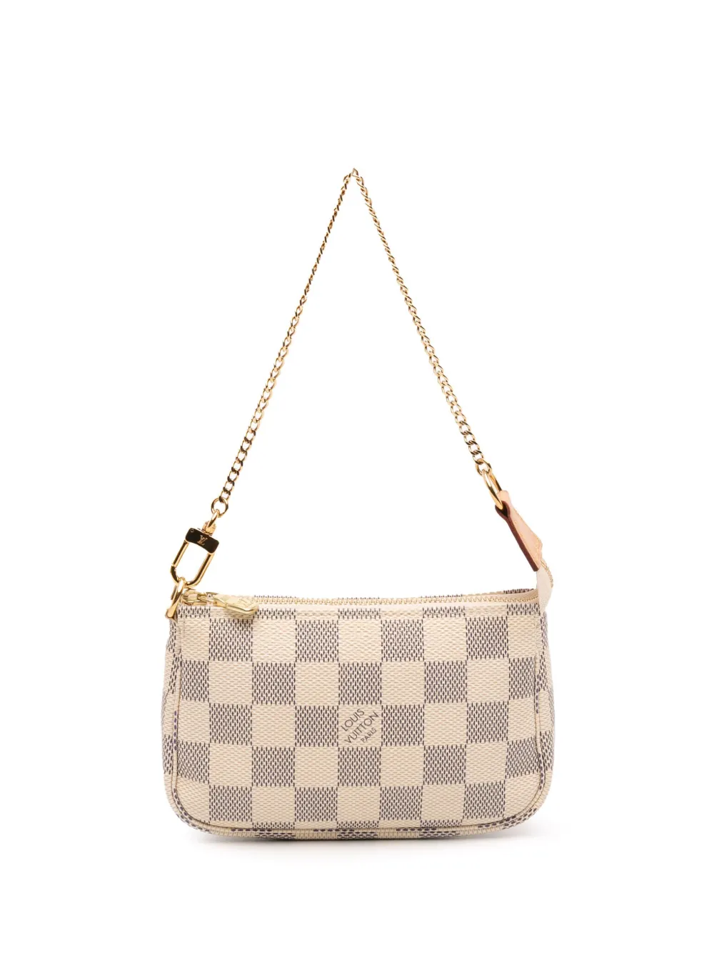Louis Vuitton Pre-Owned 2020 ダミエ アズール ミニ ポシェット アクセソワール ハンドバッグ - ホワイト Louis Vuitton Pre-Owned 2020 ダミエ アズール ミニ ポシェット アクセソワール ハンドバッグ - ホワイト