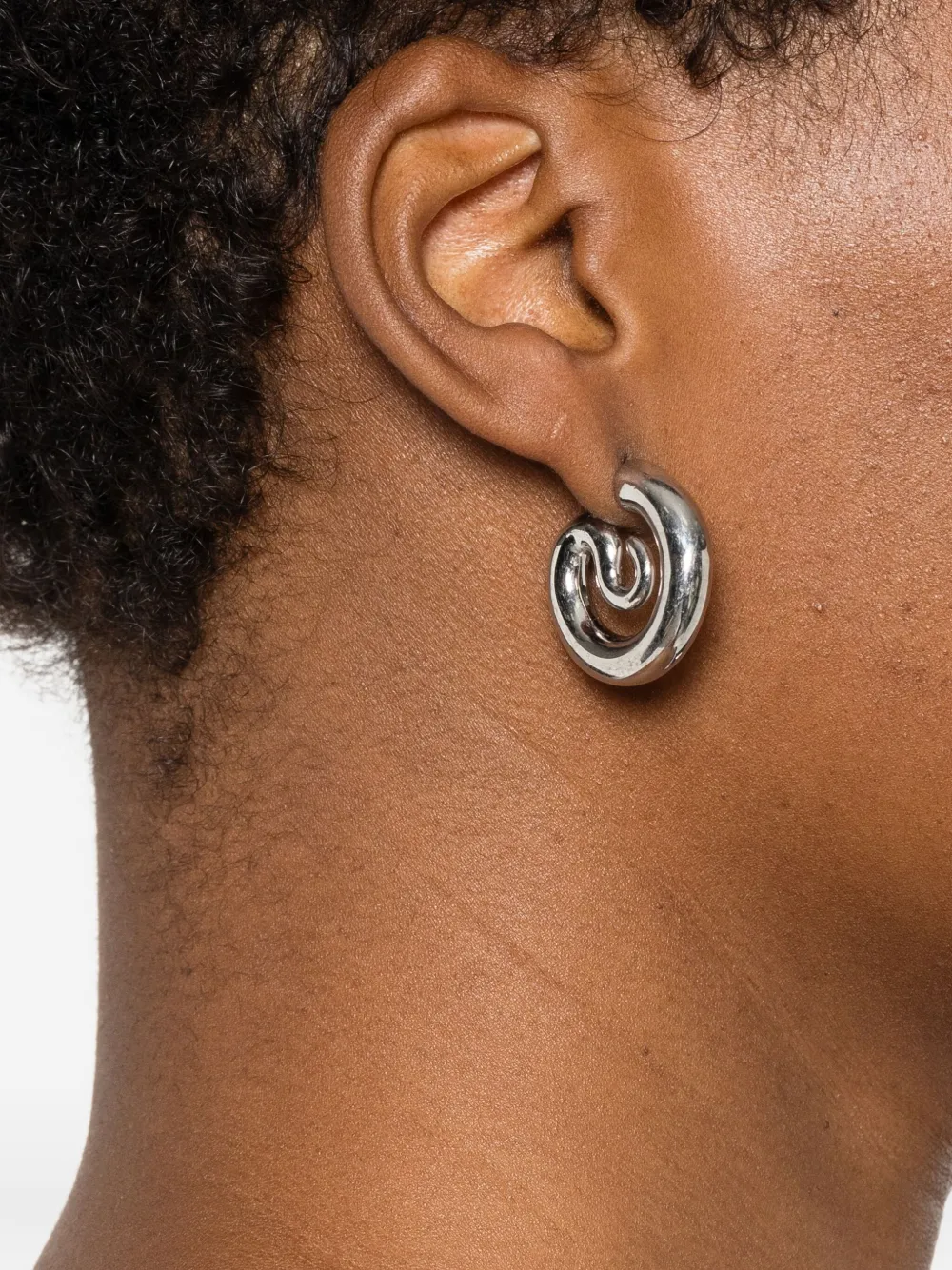  Panconesi Spiral Earrings - Silver 