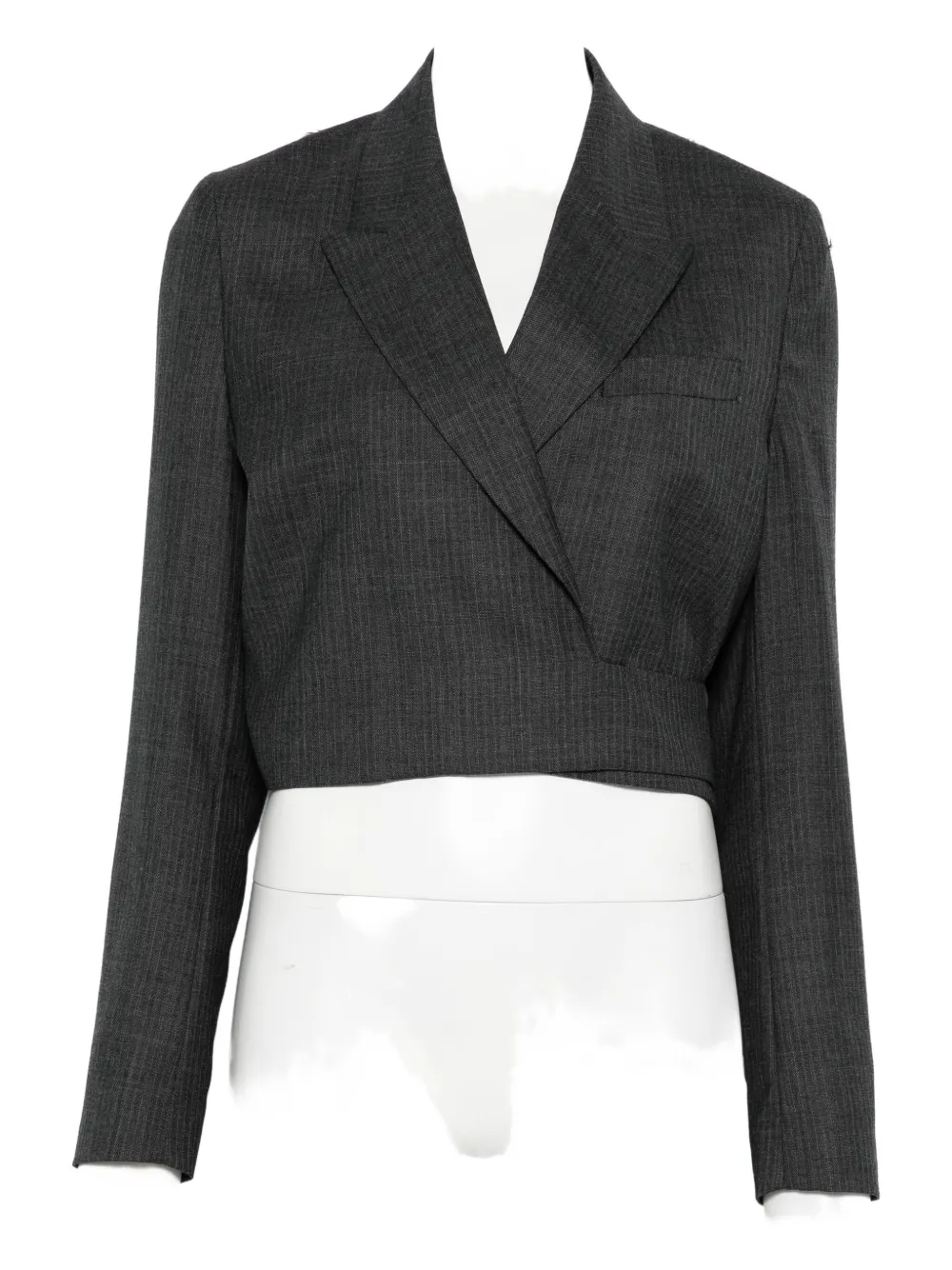Our Legacy Herringbone Wool Jacket In Gray