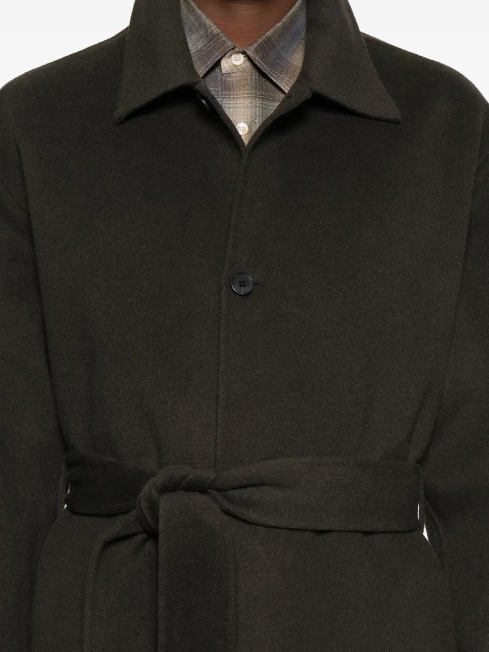 Berner Kuhl Belted Single-breasted Coat In Black